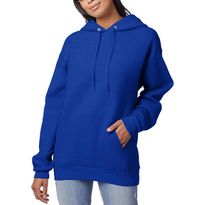 Sudadera con Capucha Azul Rey para Hombre, Corte Regular, Color Sólido, Felpa de Algodón, Informal, para Otoño - Product Image 6