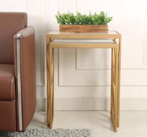 Modern <b>Gold</b> Metal <b>Console</b> <b>Table</b> with Tempered Glass Top and Cross Base Design for Living Room Furniture - Product Image 3