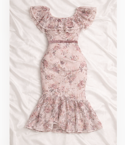 Vestido midi de encaje al por mayor, fabricante de ropa de Vietnam, OEM ODM, ropa de mujer, etiqueta personalizada, tela personalizada - Product Image 1