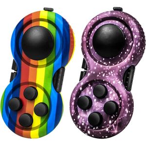 Gioco Antistress Originale con 8 Funzioni, Controller Classico Gommato per Fidget Cube con Cordino, Ottimo per la Concentrazione - Product Image 1