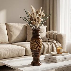 Jarrón de Bambú Repujado, Maceta Decorativa, Porta Flores, Decoración Vintage para el Hogar y Hoteles - Product Image 3