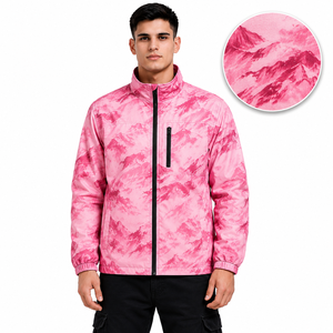 Chaquetas Personalizadas con Estampado Completo para Hombre, Cortavientos Ligero de Poliéster, Ropa de Calle de Moda, Fabricante OEM ODM - Product Image 1