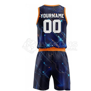 Camiseta de Baloncesto Reversible Sublimada con Diseño Personalizado al por Mayor, Camiseta de Baloncesto para Hombre y Jóvenes - Product Image 6