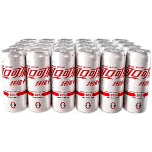 Boissons gazeuses sans sucre ni caféine Diet Coca-Cola, canettes de 330 ml, cartons de 24 pour les consommateurs soucieux de réduire leur consommation de sucre - Product Image 1