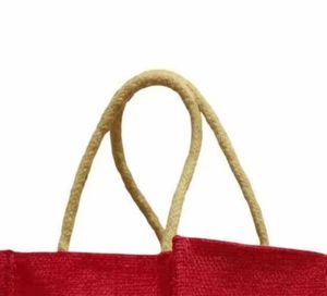 Jute Puja <b>Foldable</b> Shopping <b>Bag</b> 8x8x8 Inch with Rope Handle for Groceries - Product Image 2
