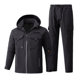 ชุดสกีหนาสำหรับผู้ชายไซส์ใหญ่ ระบายอากาศได้ดี กันลม กันน้ำ แจ็คเก็ตสโนว์บอร์ดมีฮู้ด วัสดุแข็งแรง - Product Image 5