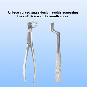 1 Unidad de Pinza de Extracción de Dientes de Sabiduría (Molars Superiores e Inferiores) de Acero Inoxidable, Instrumento Quirúrgico Dental con Diseño Ergonómico Moleteado - Product Image 5
