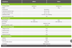 <span class=keywords><strong>Growatt</strong></span>-medidor de energía inteligente, dispositivo de medición trifásica de cuatro cables, carril din, modbus rtu, lectura remota, AMR, comunicación inteligente RS485 - Product Image 2