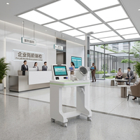 Kiosque de dépistage médical Huasheng à haute précision, doté d'IA, pour diagnostic pré-emploi et auto-service, garantie 1 an
