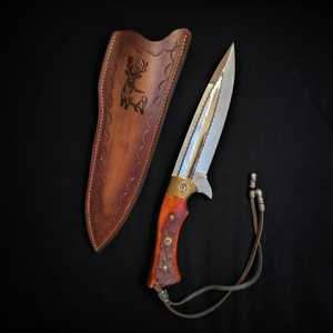 Cuchillo utilitario de punta afilada SHARP POINT TRADES, hoja de acero no ajustable, mango de madera de calidad DIY, 0.5mm de grosor, 6.7in de largo total - Product Image 5