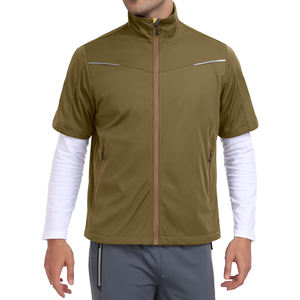 Chaqueta Deportiva de Béisbol de Manga Corta para Hombre, de Secado Rápido, Tejido Elástico, Resistente al Viento, con Bajo Ajustable y Cómoda - Product Image 3