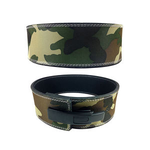 Cinturón de Levantamiento de Pesas de Cuero para Gimnasio, Cinturón de Palanca para Levantamiento de Pesas, Cinturones de Entrenamiento de Cintura para Fitness y Culturismo - Product Image 1