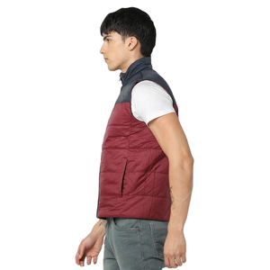 Gilets matelassés d'hiver respirants pour usage décontracté, veste personnalisée avec logo pour homme, design avec tissu matelassé chaud, gilet sans manches pour le fitness - Product Image 2