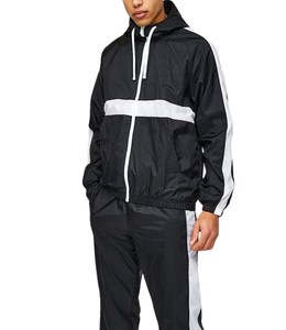 Custom Brand Streetwear Windbreaker Panel <b>Zipper</b> <b>Jacket</b> and Jogger Set High Quality Sportswear Racing Tracksuits for Men - Product Image 5