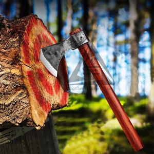 Stainless Steel Bearded <b>Axe</b> High Quality Wood <b>Handle</b> Cutting Tool for Outdoor Use - Product Image 5