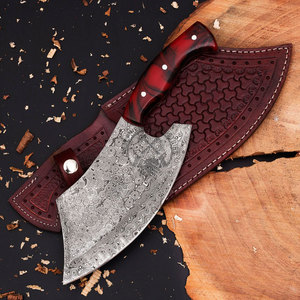 มีดเชฟทำมือรุ่นใหม่ ใบมีดดามัสกัสทรงหยดน้ำ ด้ามเรซิ่นคมกริบ - Product Image 1