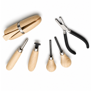 Kit Profesional de Herramientas para Engastar Piedras de Joyería de Acero Inoxidable con Estuche de Transporte, Rodillo para Engastar, Pulidor, Alicates y Empujador de Puntas para Gemas DIY - Product Image 1