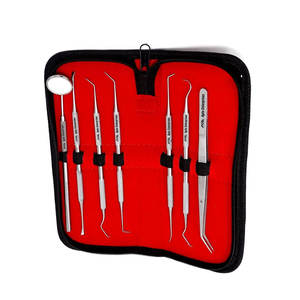 Herramientas Dentales Profesionales, Removedor de Placa, Kit Completo de Limpieza Dental con Raspador de Dientes de Acero Inoxidable y Espejo - Product Image 3
