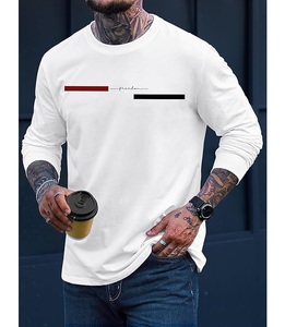 Wholesale Price OEM Service Casual Long Sleeve Neck Shoulder Slope Printed Comfortable Men's Cotton Sweatshirt From Bangladesh - Product Image 4