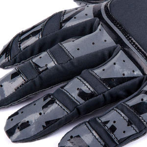 Outdoor Sports Gloves Black Embossed Pattern Water Resistant Classic Style Football Receiver Gloves - Product Image 2