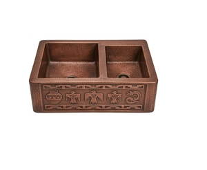 <b>Kitchen</b> <b>Fitting</b> Solid Copper Sink Copper Antique Shiny Design Metal Sink Square Decorative Hand Wash Basin Sink Hot Arrival - Product Image 5