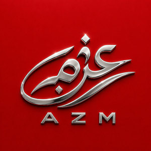 Emblème de voiture arabe personnalisé en alliage de zinc 3D — Badge automobile métallique personnalisé avec nom ou logo, chrome ou or mat, vente en gros OEM - Product Image 1