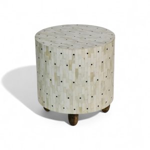 Luxury Bone Inlay Bedside Wardrobe and Table Minimalist Design Side Table Decorative Nightstand End Table Premium Hotel Bedroom - Product Image 1
