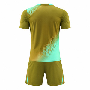 Uniforme de football 100% polyester de haute qualité, manches courtes, personnalisable, maillot d'équipe, vêtements de sport - Product Image 5