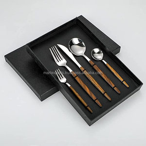 Juego de cubiertos de lujo de oro rosa Cubiertos de acero inoxidable de alta calidad Vajilla Bodas Hogar Restaurantes Lujo sostenible - Product Image 4