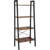 Étagère à livres étroite et haute à 6 niveaux, moderne, en bois, pour le rangement vertical, gain de place, pour le salon, le bureau à domicile