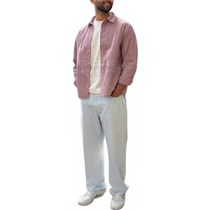 Wholesale Summer Breathable Casual Solid Light Weight Co-Ord <b>Set</b> OEM Service Men Durable Polyester/Cotton Material - Product Image 3