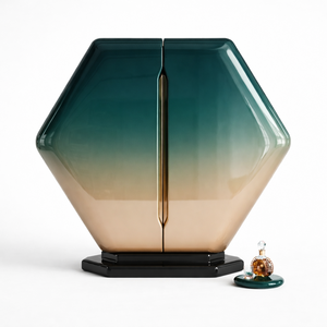 Vinoteca Argmac de Lujo Moderna, de Madera Maciza de Teca Hexa, Ecológica y Duradera, con 5+ Compartimentos, Diseño Independiente - Product Image 1