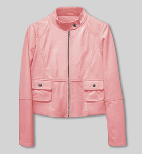 แจ็คเก็ตหนังแฟชั่นใหม่สำหรับผู้หญิง แจ็คเก็ตหนังกันลมสำหรับผู้ชายและผู้หญิง สไตล์สั่งทำพิเศษ แจ็คเก็ตหนัง Charlotte Burnt หลายแบบ ปี 2006 - Product Image 1