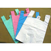 Venta al por mayor, precio competitivo, bolsas de compras de plástico reciclado, camisetas, bolsas de plástico con logotipo, multicolor - Product Image 4