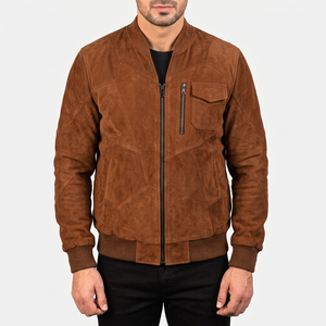 Vestes en daim de luxe en gros pour boutiques, en cuir véritable, confection sur mesure, tailles US, faible MOQ - Product Image 1