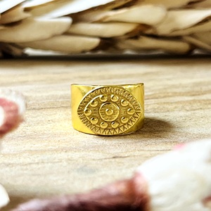 Nouvel Arrivage Bague Ethnique Bohème en Laiton pour Femme, Plaqué Or 18 carats, Anneau Géométrique, Vente en Gros/OEM/ODM - Product Image 2