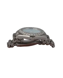 Montre de luxe mécanique de haute qualité pour homme, style hip-hop, avec cadran bleu et diamants VVS Moissanite taille ronde, entièrement sertie - Product Image 2