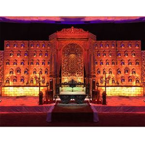Arabian <b>Wedding</b> Fiber Candle Back-Walls <b>Wedding</b> Stage Fiber Jhronka Candle Walls Rajwada <b>Wedding</b> Golden Fiber Back-<b>Frames</b> - Product Image 1