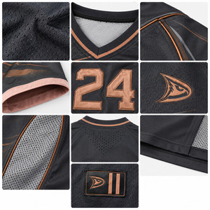 Custom Retro Football Jersey Streetwear 260g Heavyweight Breathable Boxy Fit Short Knitted T-Shirt Vintage American Oversized - Product Image 6