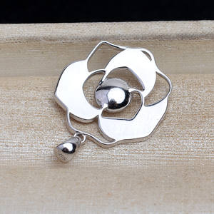 Ensemble de 5-6 boucles d'oreilles en argent S925, fleur en coquille, DIY, perle, pendentif vide, pendentif rose, accessoires de bijoux, composants - 5393 - Product Image 2
