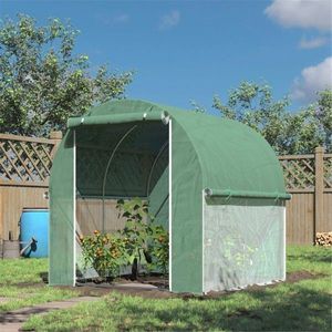 Mini Serra Moderna in Polietilene con Telaio in Acciaio/Plastica, Facile Montaggio, per Uso Domestico/Giardino - Product Image 1