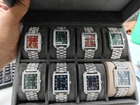 Montre classique en diamant coupe ronde Moissanite certifiée VVS/DEF conçue pour les hommes, incarnant la pointe de la mode Hip Hop