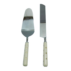 Stainless Steel Cake Server With Blue Handle Non-Stick Rectangle Shovel Type Cake Tool Single Piece - Product Image 6