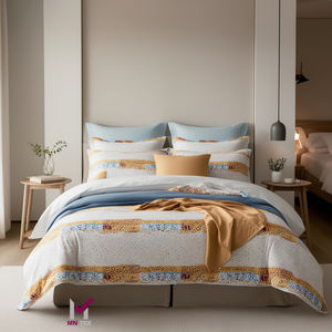 Ensemble de couettes modernes en poly coton doux à motifs Tailles personnalisées des hôtels de luxe Durable et facile à laver - Product Image 1