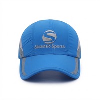 Casquette de sport brodée multicolore avec logo imprimé, prix abordable, logo personnalisé, haute qualité, casquette de baseball bleue