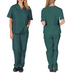 Ensemble de blouses d'infirmière pour femmes, tissu extensible doux, vêtements de travail médicaux pour hôpital, clinique, laboratoire et personnel de santé - Product Image 1