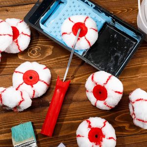 Kit Rullo per Pittura Angoli da 10 Pezzi con 9 Utensili per Angoli in Cartongesso e Rullo per Pittura da 3 Pollici con Manico da 12 Pollici per Applicazione Stucco - Product Image 5