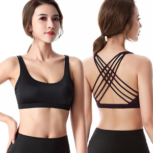 New Fitness Sports <b>Bra</b> for Women Push Up Cross Back Shockproof Running Gym Training Workout Yoga Underwear Crop Tops - Product Image 2