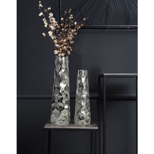 Vase de table moderne en métal avec motif diamant, fait main, pour décoration intérieure - Product Image 4