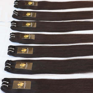 Mèches de cheveux humains péruviens, cheveux humains lisses et soyeux, Lace Frontal Closure Hd 13x6 - Product Image 2